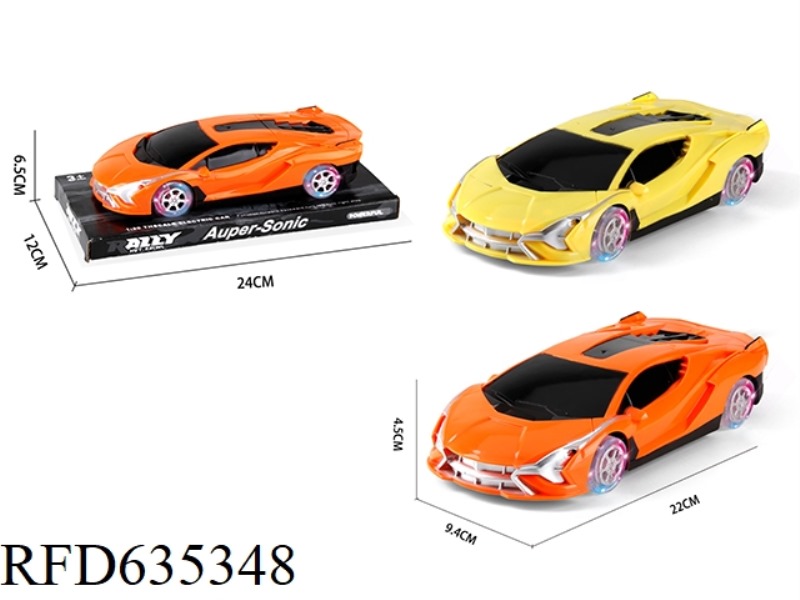 1:20 INERTIA LAMBORGHINI SIMULATION CAR + FOUR WHEEL LIGHTS
