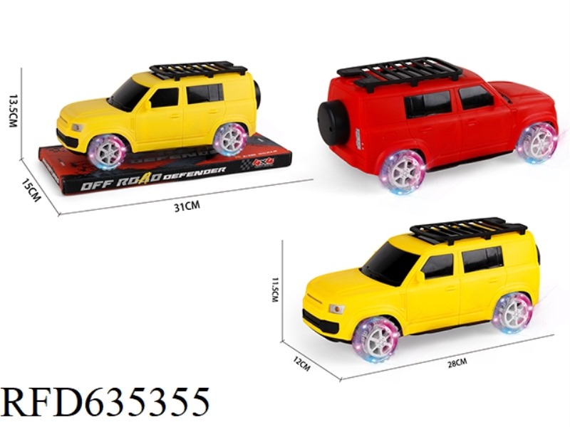1:16 LAND ROVER DEFENDER OFF-ROAD SIMULATION INERTIAL VEHICLE + FOUR WHEEL LIGHTS