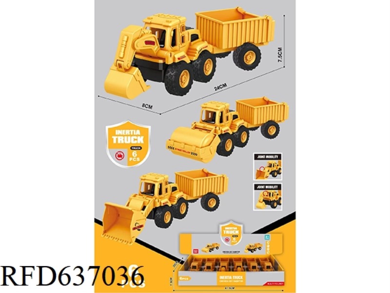 HAPPY TOY CAR SET (INERTIA)6PCS
