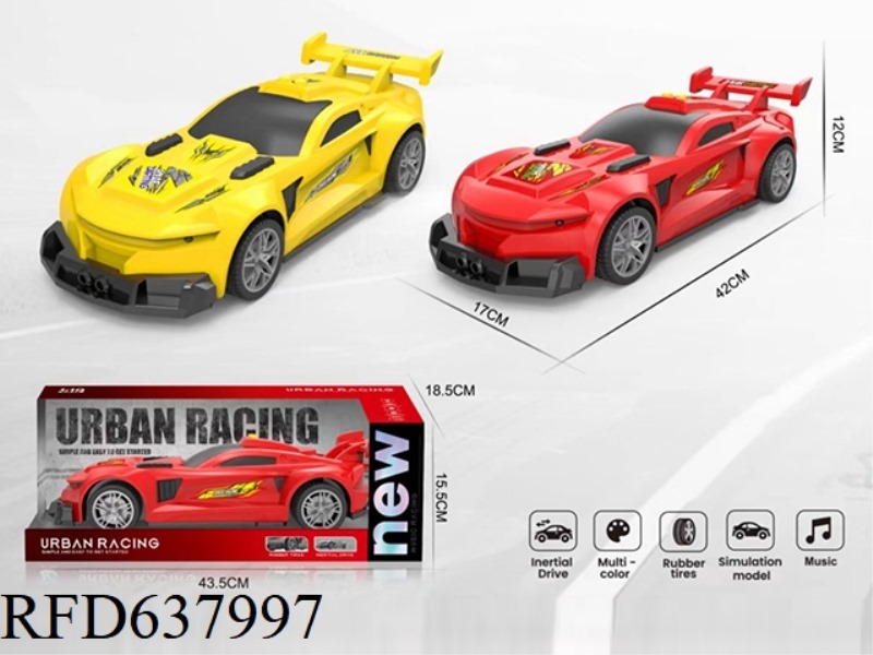 1:10TRACKRIPPER INERTIAL MUSIC CAR (WITH LIGHTS)
