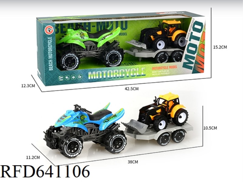 LARGE INERTIA BEACH MOTORCYCLE TOWING INERTIA ENGINEERING VEHICLE
