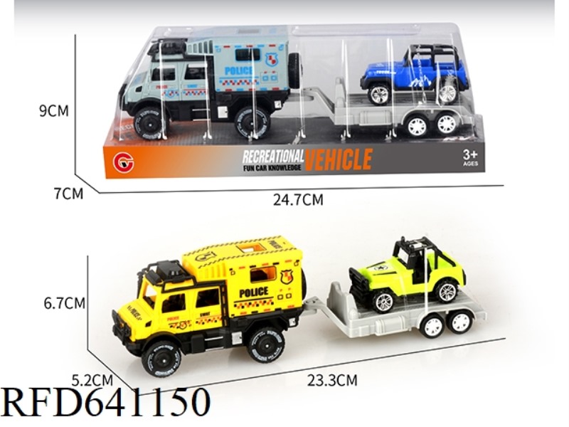 SMALL INERTIAL DOUBLE-ROW UNIMOK POLICE CAR TOWING TAXI