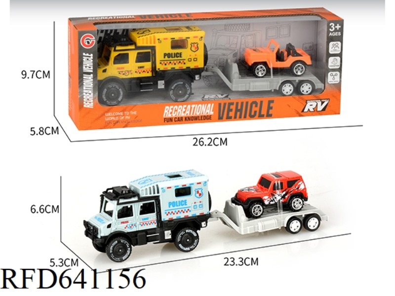 SMALL INERTIAL DOUBLE-ROW UNIMOK POLICE CAR TOWING TAXI
