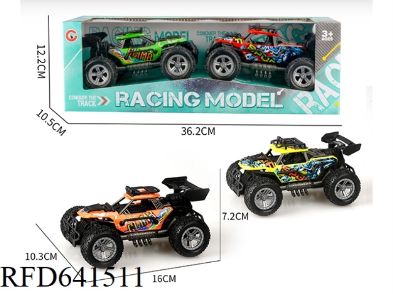 TWO OFF-ROAD VEHICLES WITH INERTIAL SKELETON AND INJECTION WHEELS