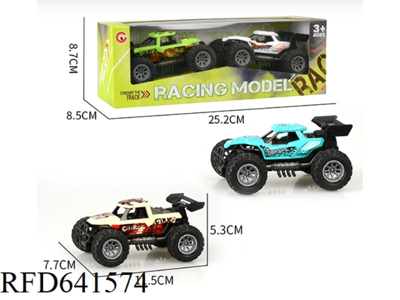 TWO OFF-ROAD VEHICLES WITH INERTIAL SKELETON AND INJECTION WHEELS
