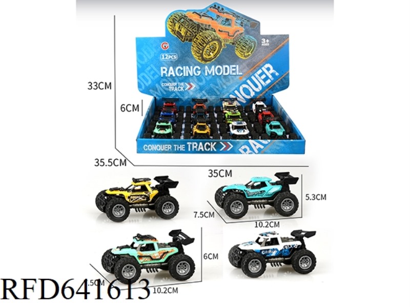 12 OFF-ROAD VEHICLES WITH INERTIAL SKELETON AND INJECTION WHEELS