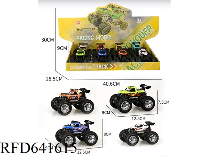 EIGHT OFF-ROAD VEHICLES WITH INERTIAL SKELETON AND INJECTION WHEELS