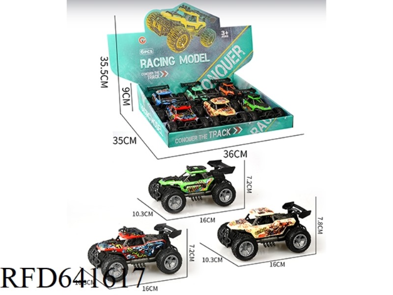 SIX OFF-ROAD VEHICLES WITH INERTIAL SKELETON AND INJECTION WHEELS