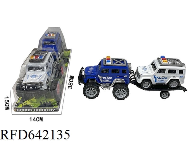 INERTIAL OFF-ROAD POLICE CAR TOWING POLICE CAR