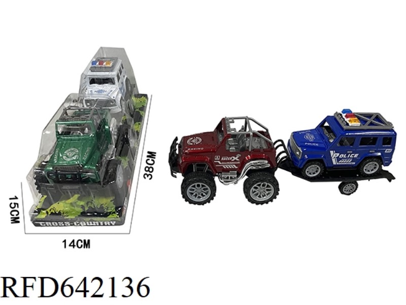 INERTIAL OFF-ROAD VEHICLE TOWING POLICE CAR