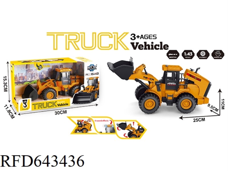 INERTIAL ENGINEERING BULLDOZER WITH LIGHT AND SOUND