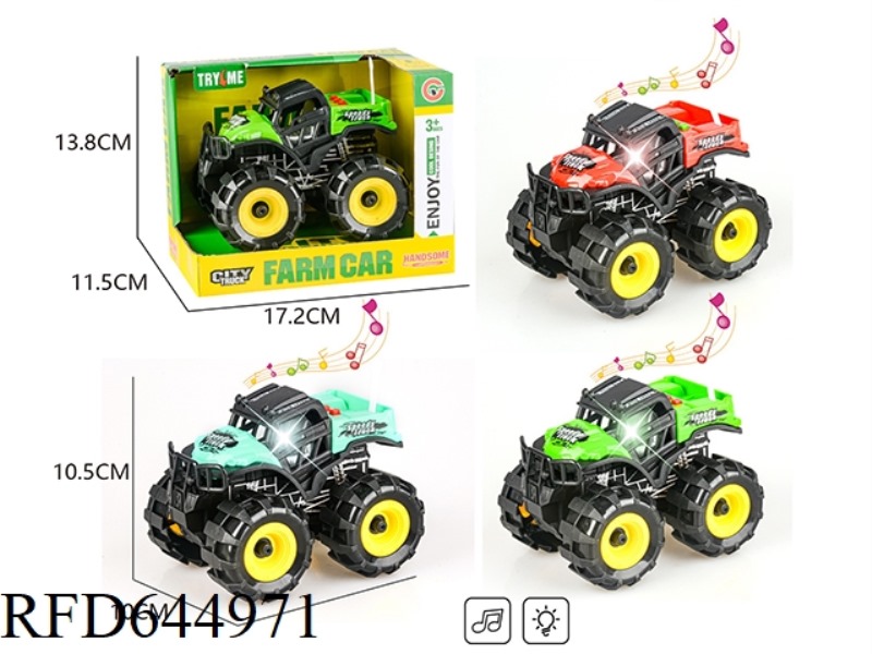 LIGHT, MUSIC, INERTIA, ALL-TERRAIN CROSS-COUNTRY FARMER'S CAR