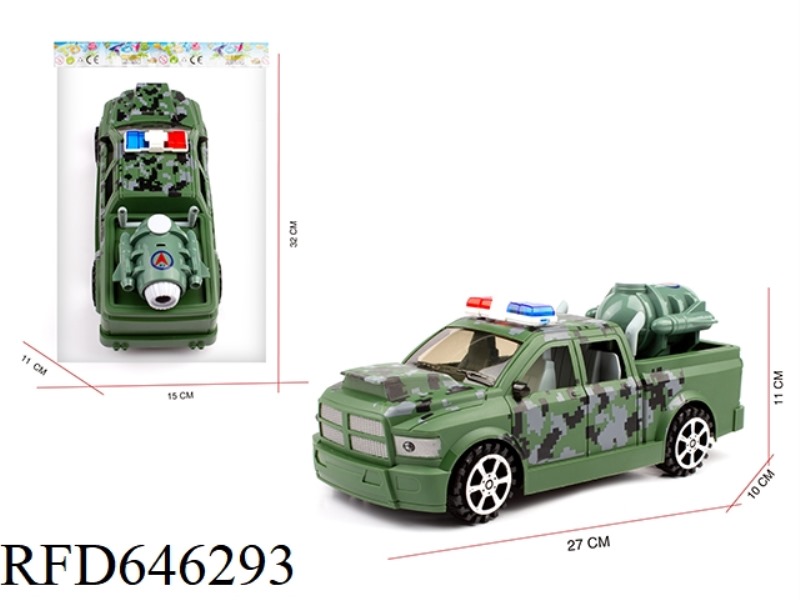 1:16 DODGE RAM PICKUP INERTIAL MILITARY POLICE CAR