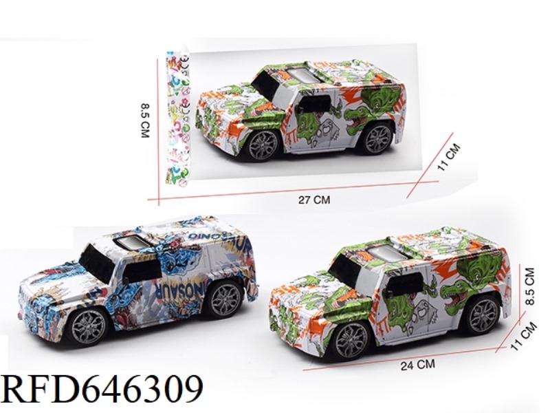H3 1:16 HUMMER INERTIAL OFF-ROAD GRAFFITI SIMULATION CAR