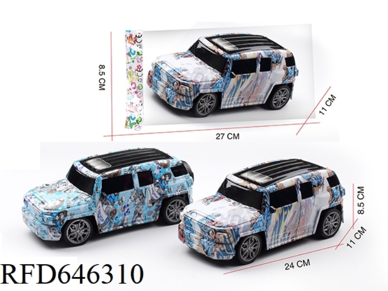 TOYOTA 1:16 INERTIAL OFF-ROAD GRAFFITI SIMULATION CAR