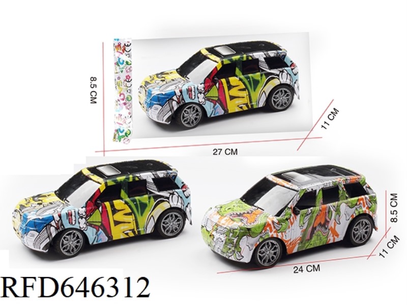 LAND ROVER 1:16 INERTIAL OFF-ROAD GRAFFITI SIMULATION CAR