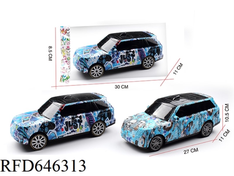 RANGE ROVER 1:16 INERTIAL OFF-ROAD GRAFFITI LARGE SIMULATION CAR