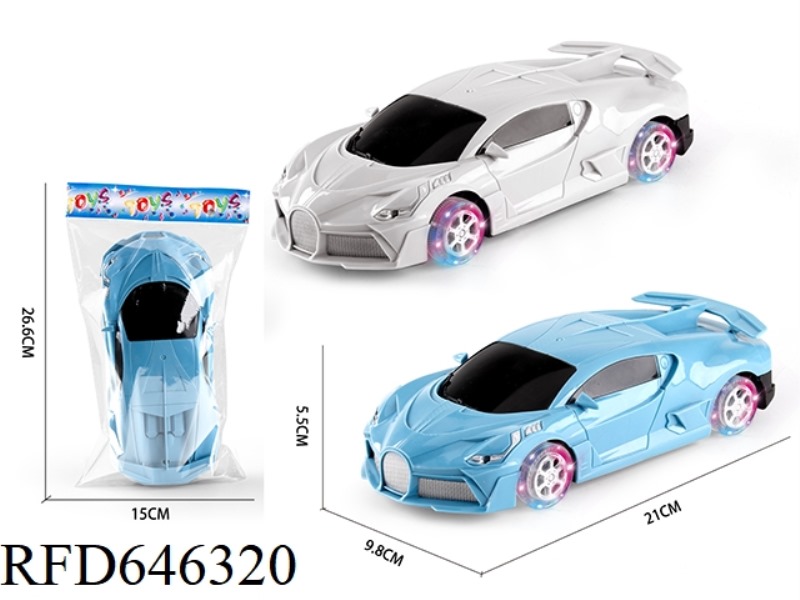 1:20 INERTIA BUGATTI SIMULATION CAR + FOUR WHEEL LIGHTS