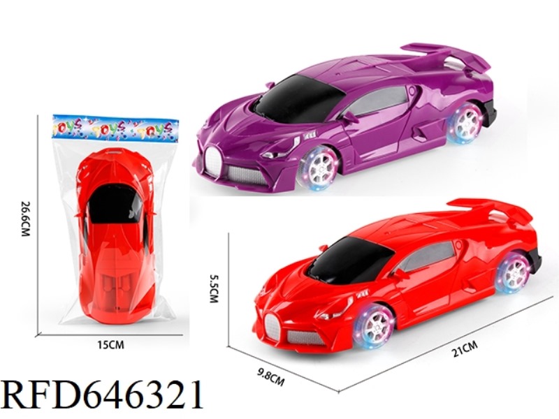 1:20 INERTIA BUGATTI SIMULATION CAR + FOUR WHEEL LIGHTS