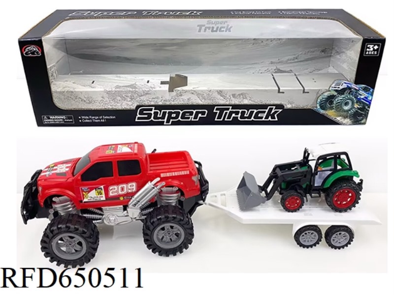 OFF-ROAD VEHICLE TOWED AND COASTING FARMER'S VEHICLE