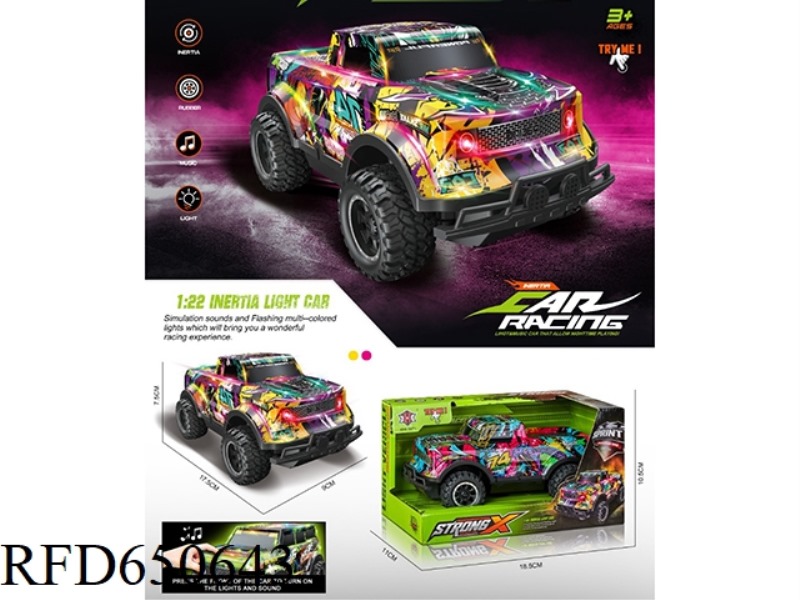 PVC TRANSPARENT MUSIC FORD PICKUP TRUCK INERTIAL CAR