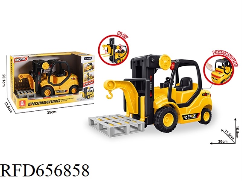 AUDIO-VISUAL INERTIAL FORKLIFT TRUCK