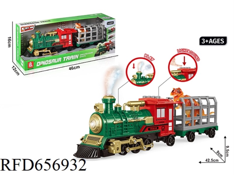 ACOUSTO-OPTIC INERTIA DINOSAUR STEAM TRAIN