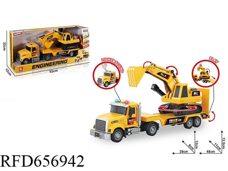 1:16 ACOUSTO-OPTIC INERTIA EXCAVATOR TRUCK