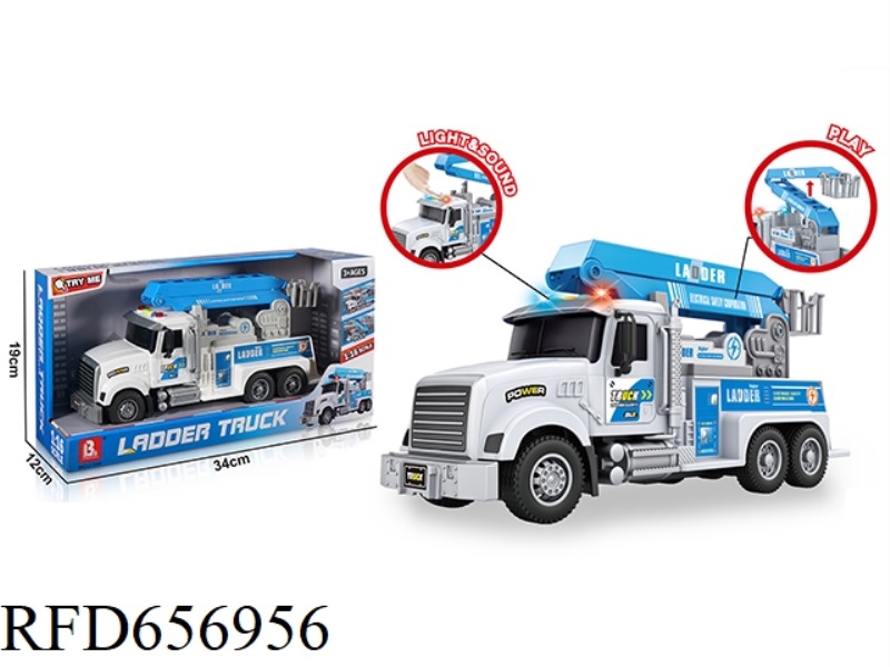 1:16 AUDIO-VISUAL INERTIAL AERIAL LADDER RESCUE VEHICLE