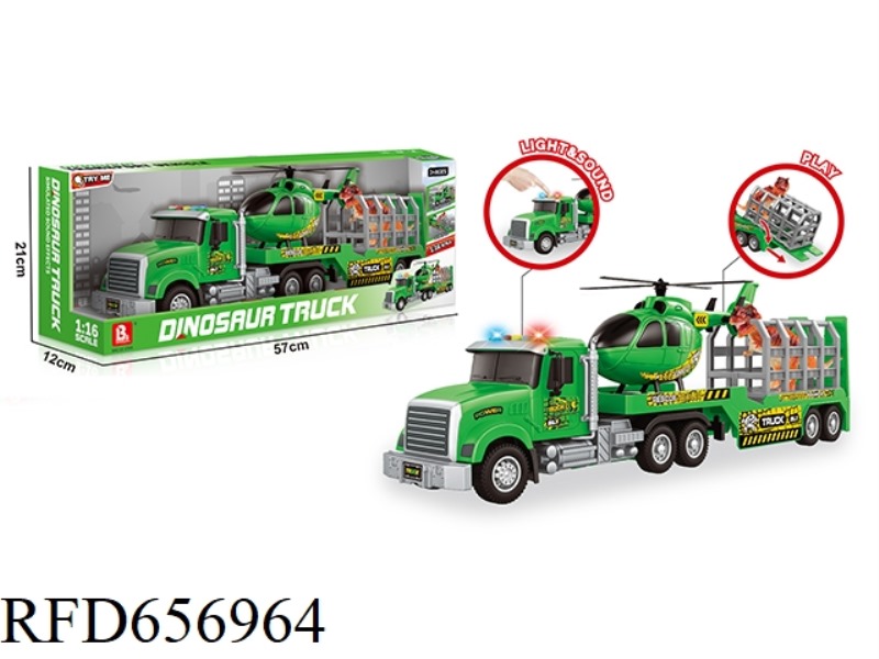 1:16 ACOUSTO-OPTIC INERTIA DINOSAUR TRUCK