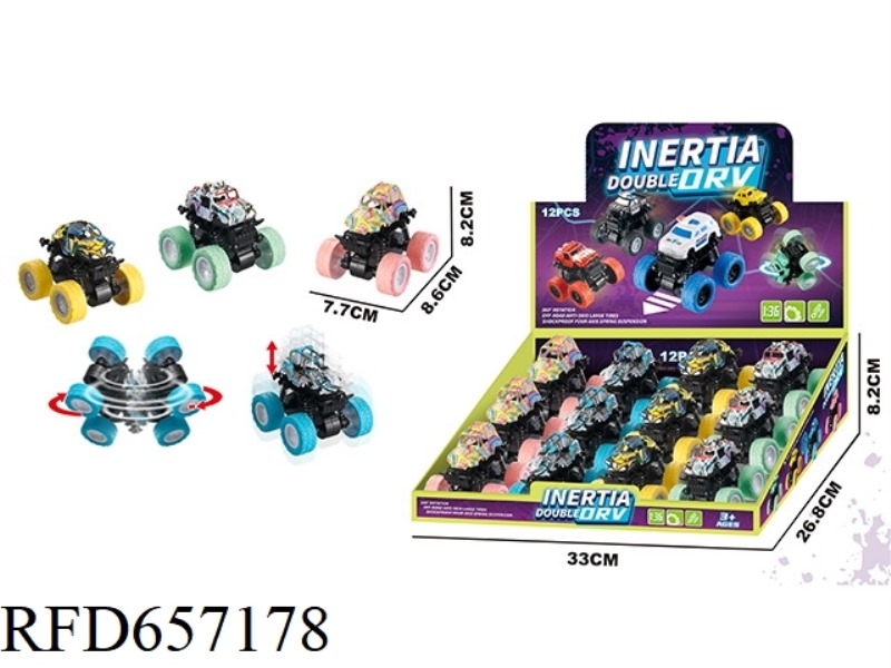 GRAFFITI DUAL INERTIA OFF-ROAD VEHICLE (12 PIECES)