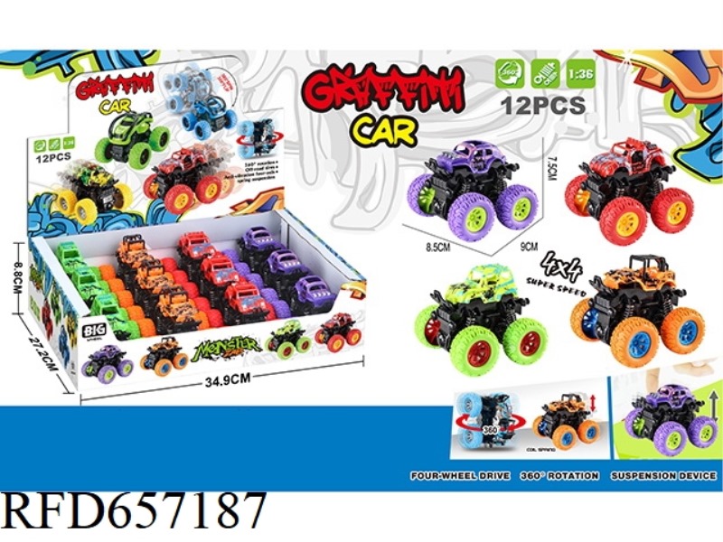 DUAL INERTIA STUNT OFF-ROAD VEHICLE (12 PIECES)