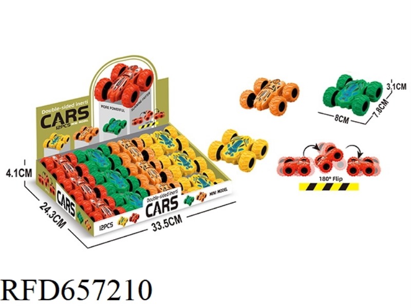 CLASSIC UNIVERSE DOUBLE INERTIAL DOUBLE SIDED CAR (12 PIECES)