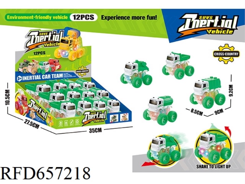 LIGHT GEAR DOUBLE INERTIAL SANITATION TRUCK (12 PIECES)