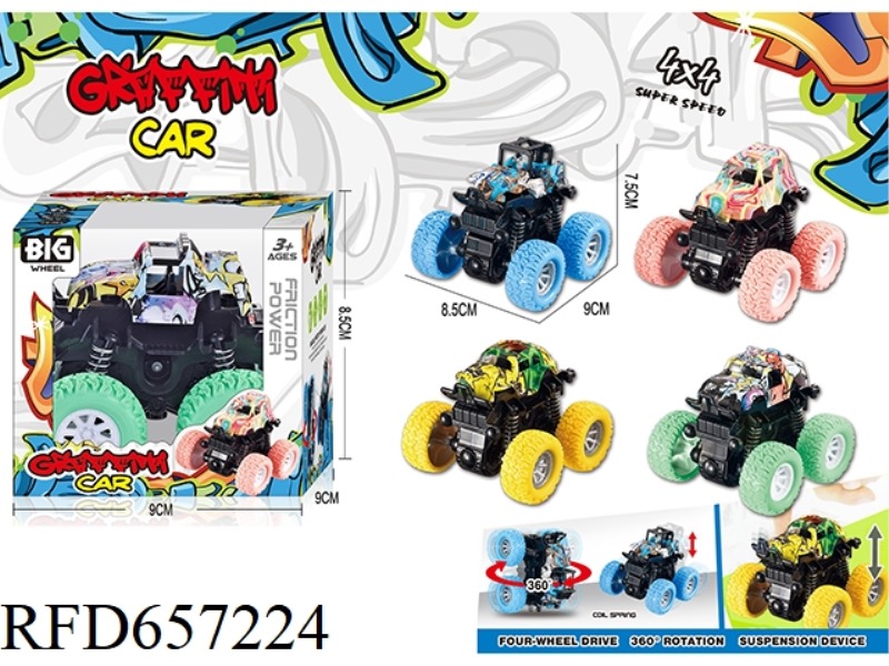 DOODLE DOUBLE INERTIAL STUNT CAR