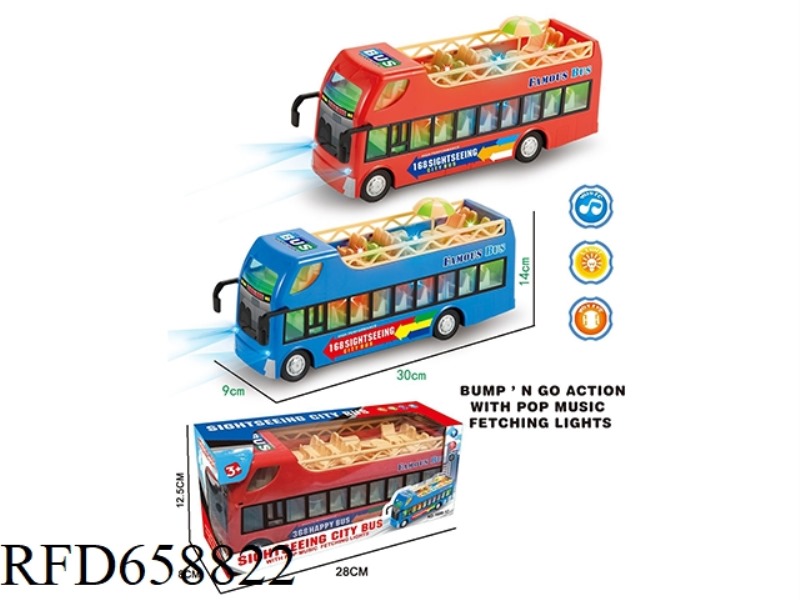 DOUBLE-DECKER LUXURY SIGHTSEEING BUS