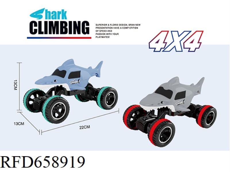 INERTIAL CARTOON SHARK CAR
