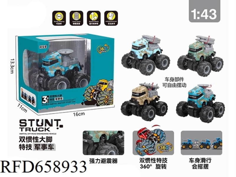 DUAL INERTIA STUNT MILITARY VEHICLE (CHINESE VERSION)