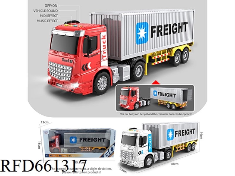 1:16 INERTIAL CONTAINER CARRIER (4 KEYS WITH LIGHTS AND MUSIC)