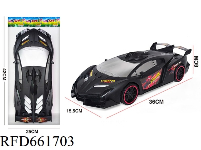 INERTIAL PAINT BLACK SPORTS CAR