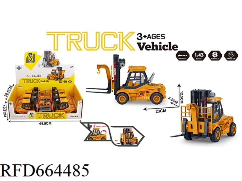 INERTIAL ENGINEERING FORKLIFT WITH LIGHTING AND SOUND 6 PIECES