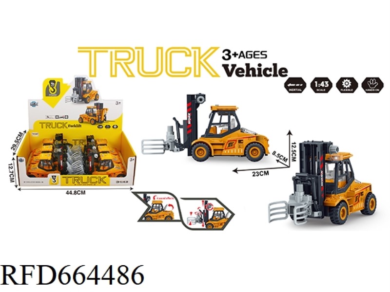INERTIAL ENGINEERING CLAMPING FORKLIFT WITH LIGHTING AND SOUND 6 PIECES