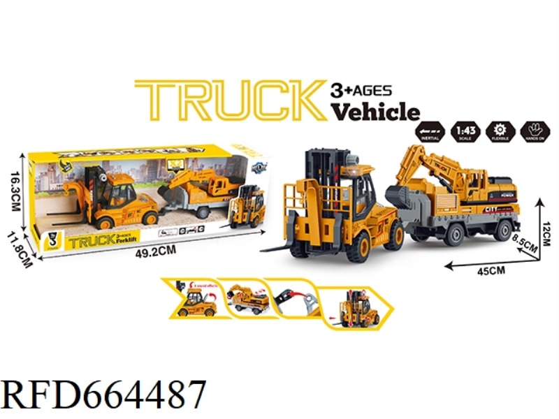 INERTIAL ENGINEERING FORKLIFT TRAILERS WITH LIGHTS AND SOUNDS