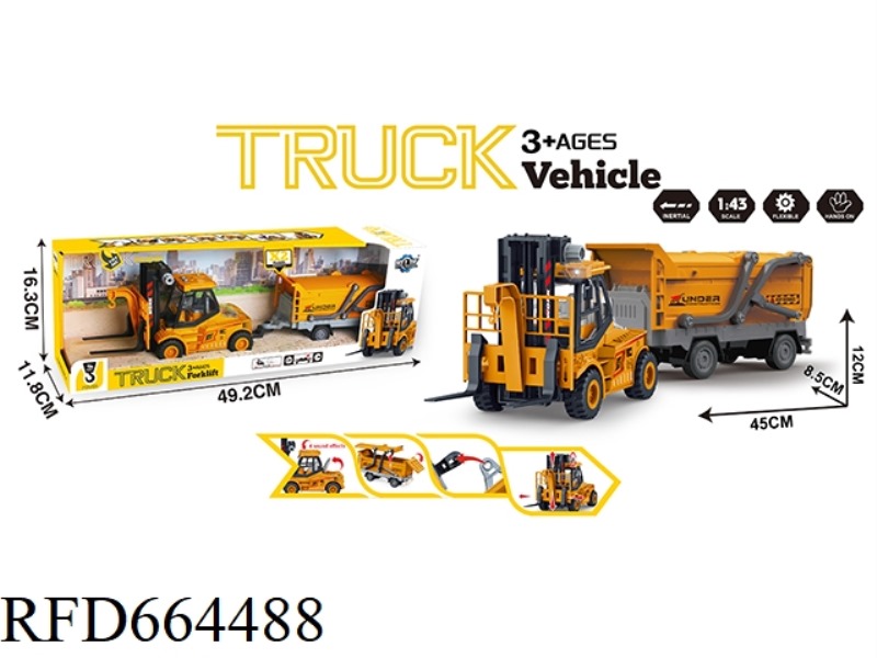 INERTIAL ENGINEERING FORKLIFT TRAILERS WITH LIGHTS AND SOUNDS