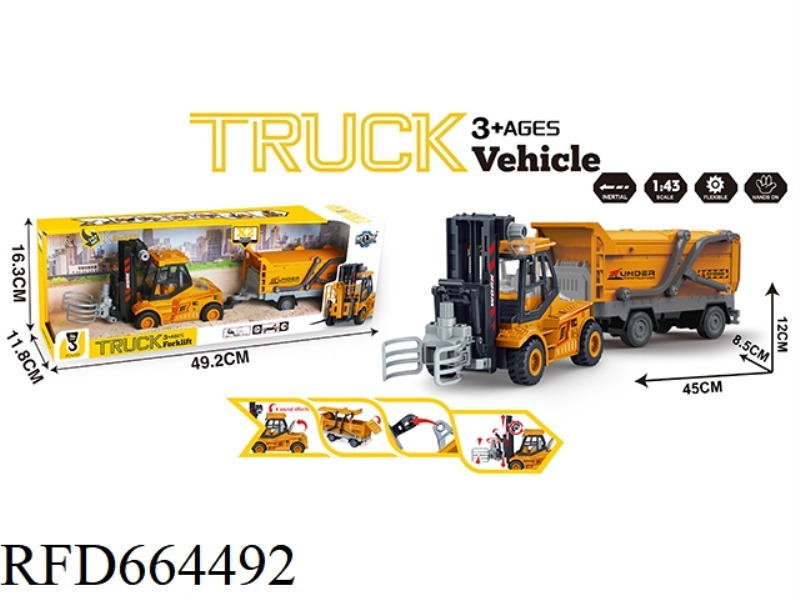 INERTIAL ENGINEERING CLAMPING TRAILER WITH LIGHTS AND SOUNDS