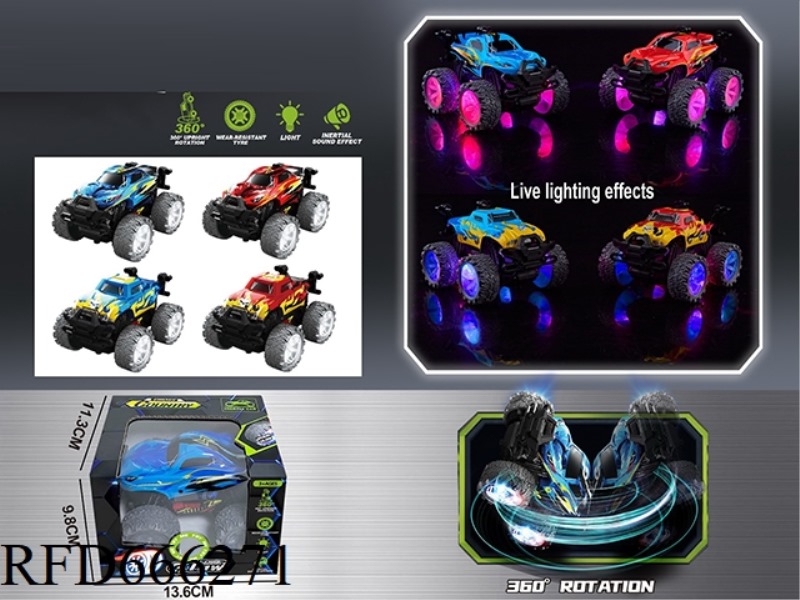 OPEN-WHEEL INERTIAL SOUND AND LIGHT STUNT CAR (RALLY CAR)