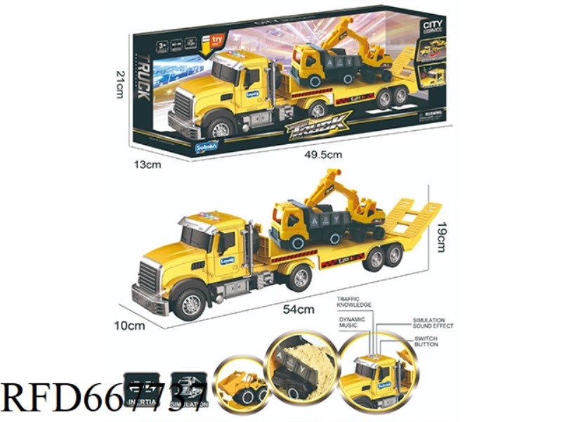 1:14 INERTIA AMERICAN BUCKET EXCAVATOR TRANSPORT VEHICLE