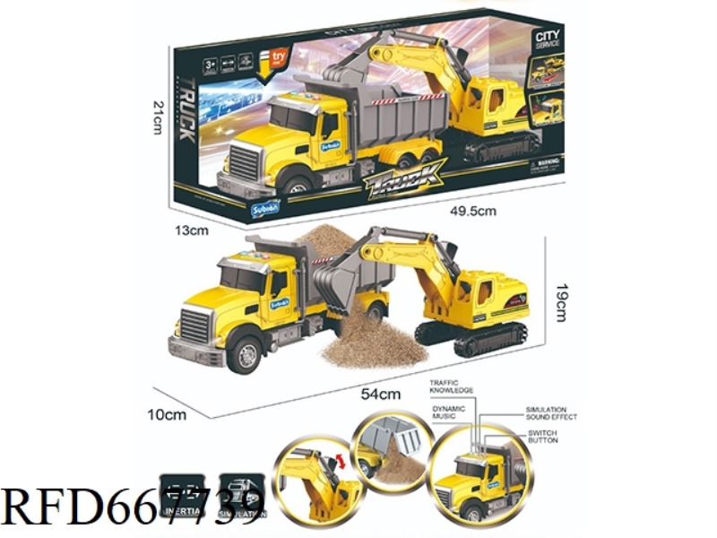 1:14 INERTIA AMERICAN ENGINEERING BUCKET EXCAVATOR TRANSPORT VEHICLE