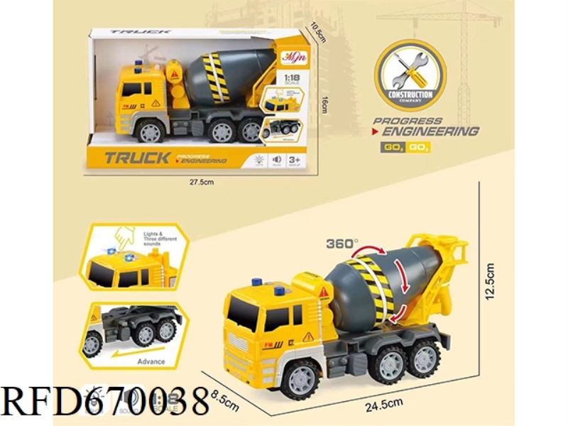 AUDIO-VISUAL INERTIAL ENGINEERING MIXER TRUCK