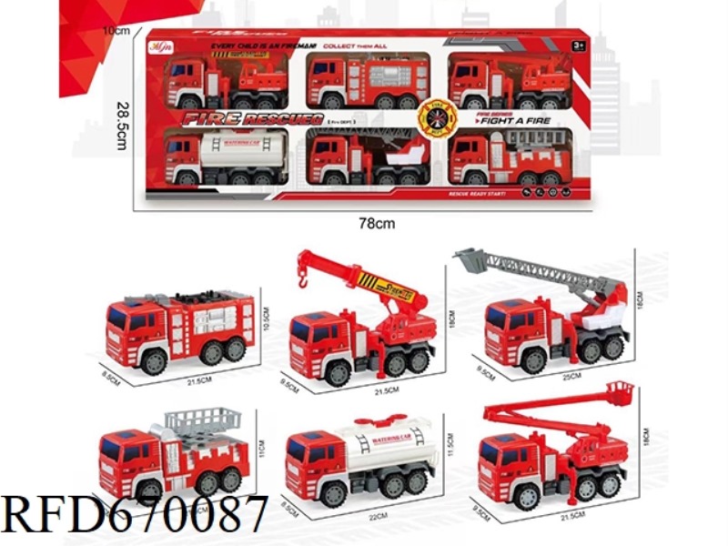 SIX INERTIAL FIRE ENGINES ARE INSTALLED